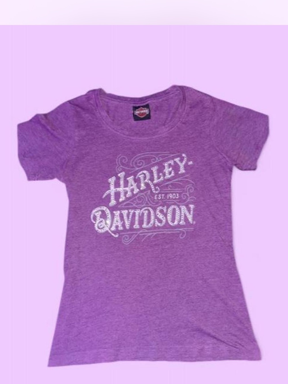 Harley-Davidson Purple Rhinestine  Tee